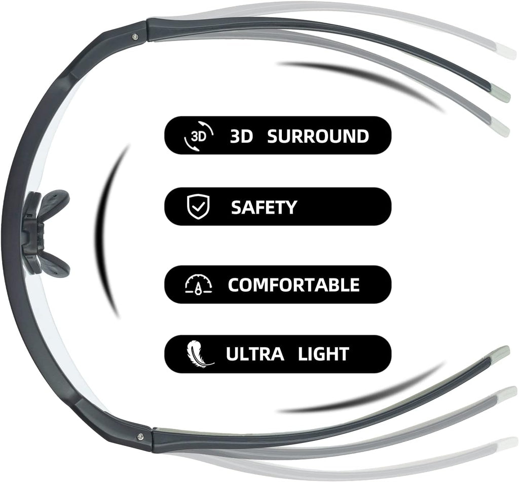 Half-Frame Photochromic Sports Sunglasses (UV400)