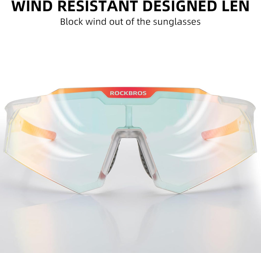 Half-Frame Photochromic Sports Sunglasses (UV400)