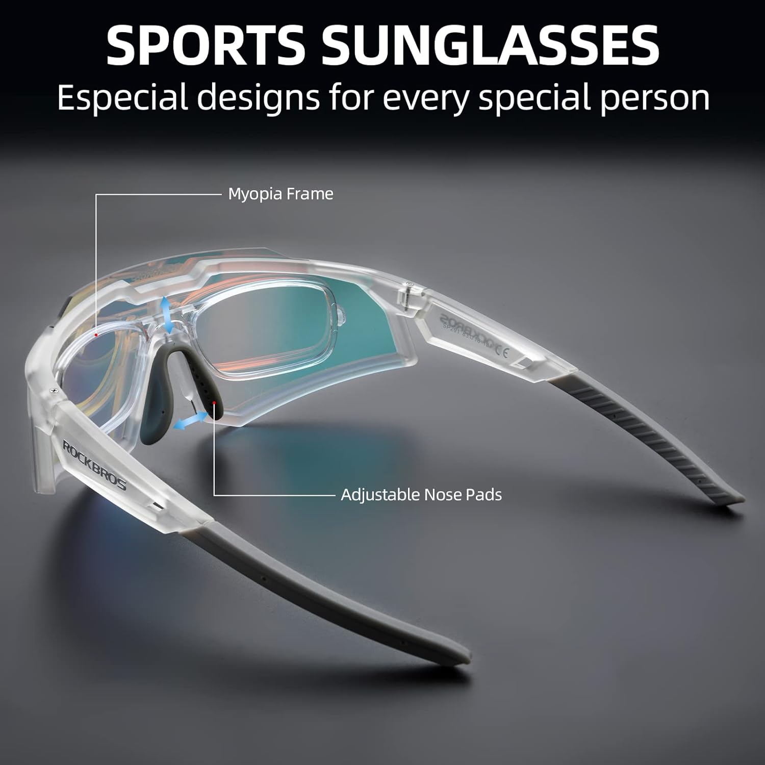 Half-Frame Photochromic Sports Sunglasses (UV400)