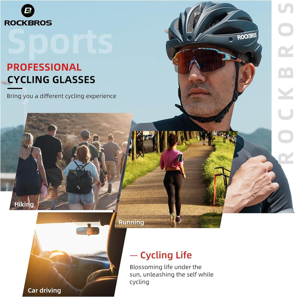 Half-Frame Photochromic Sports Sunglasses (UV400)