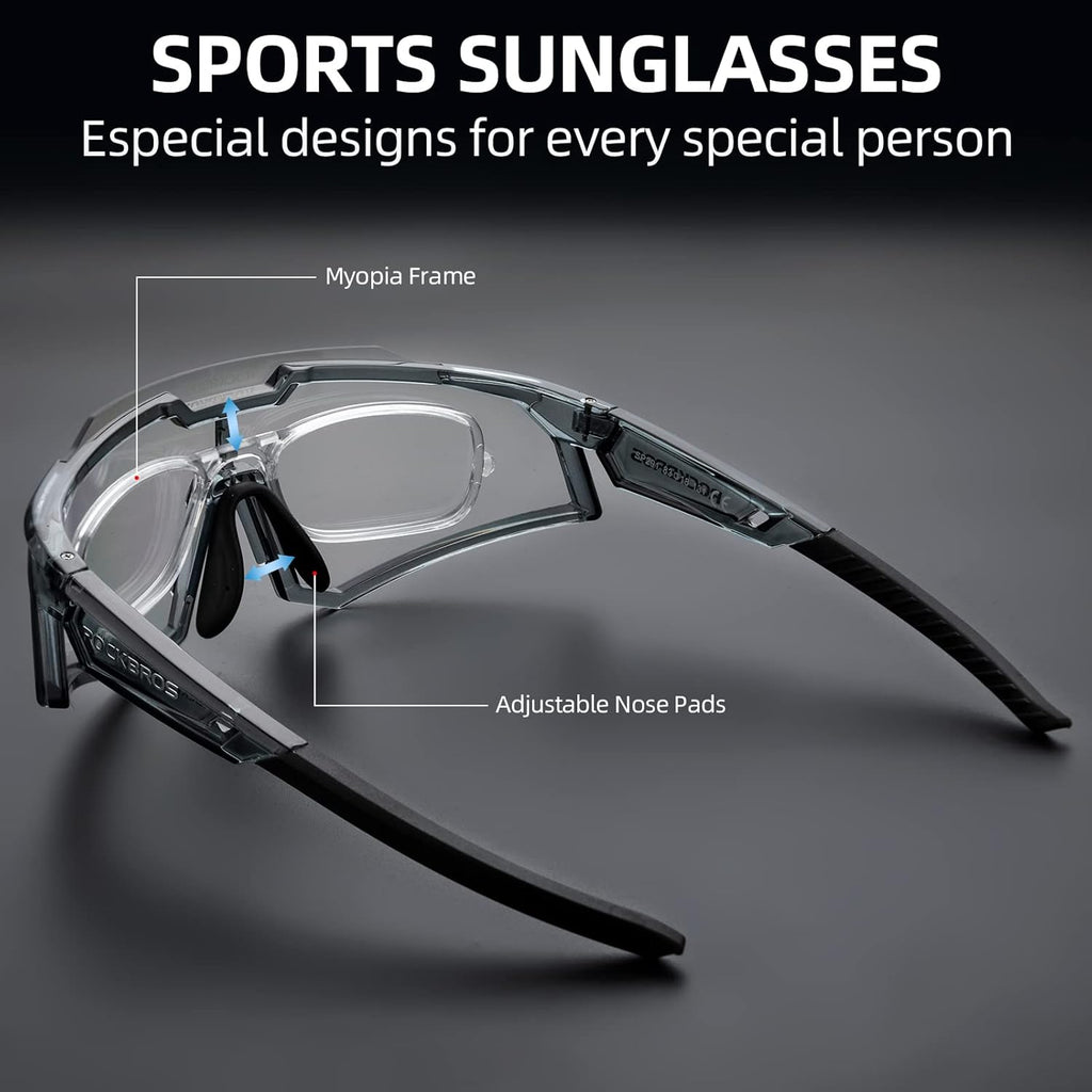 Half-Frame Photochromic Sports Sunglasses (UV400)