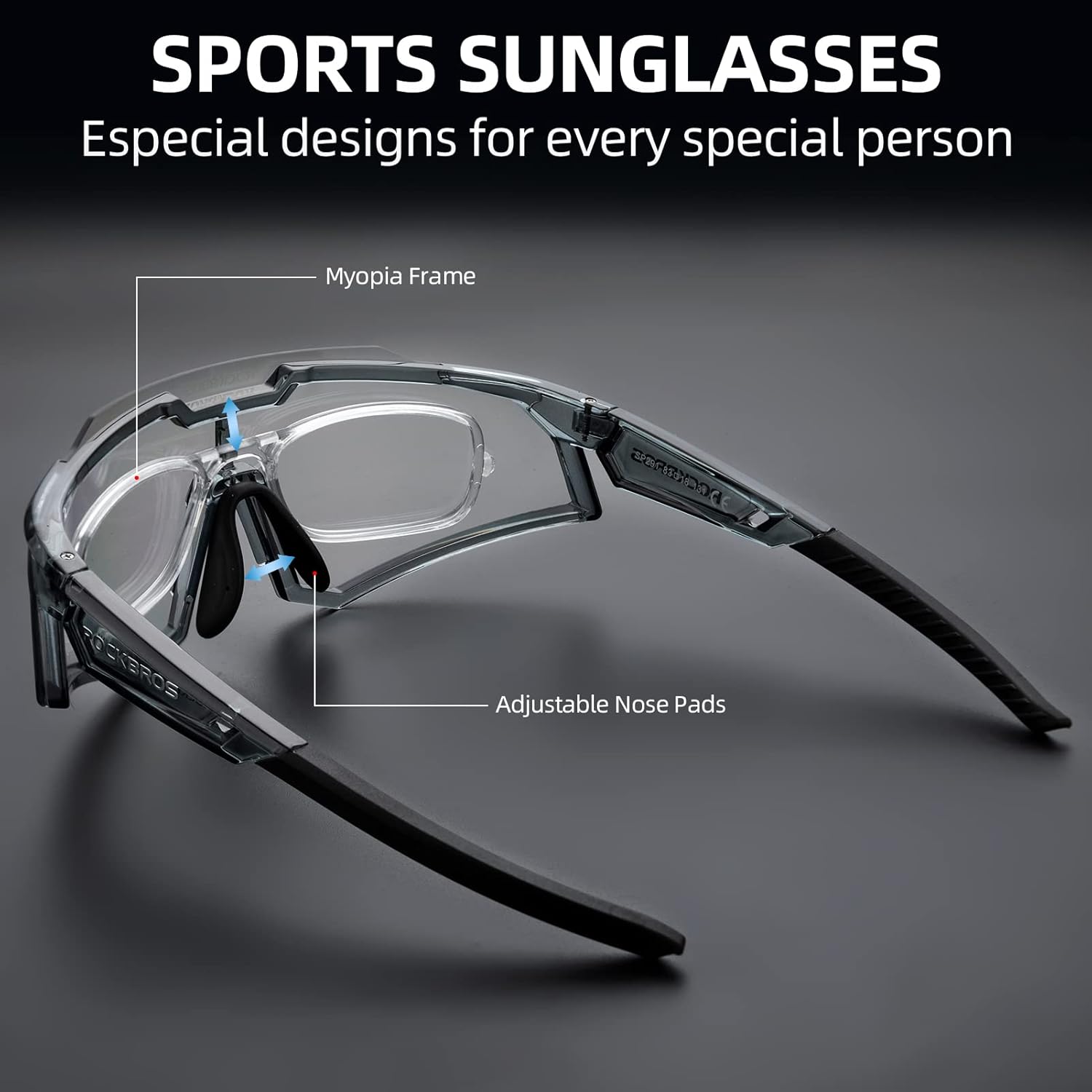 Half-Frame Photochromic Sports Sunglasses (UV400)