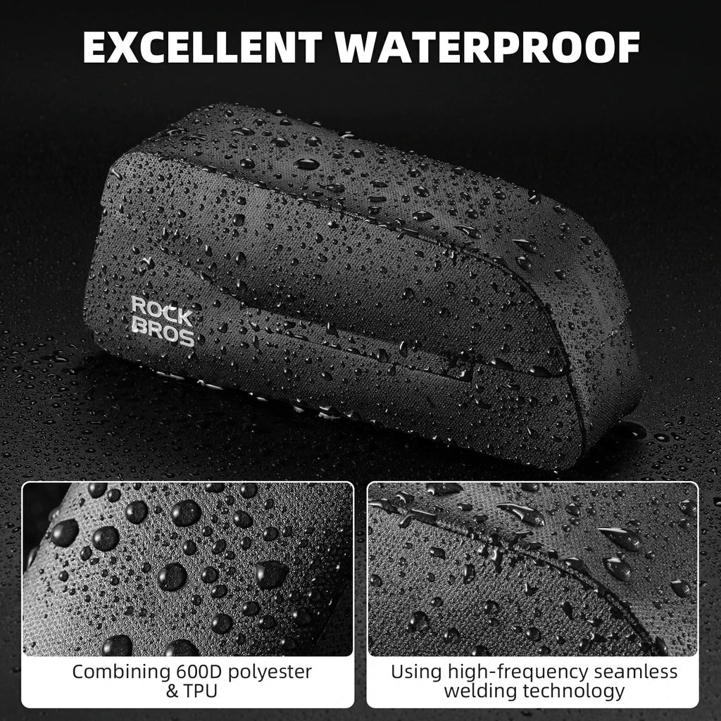 ROCKBROS Magnetic 100% Waterproof Bike Top Tube Frame Bag 0.6L/0.9L