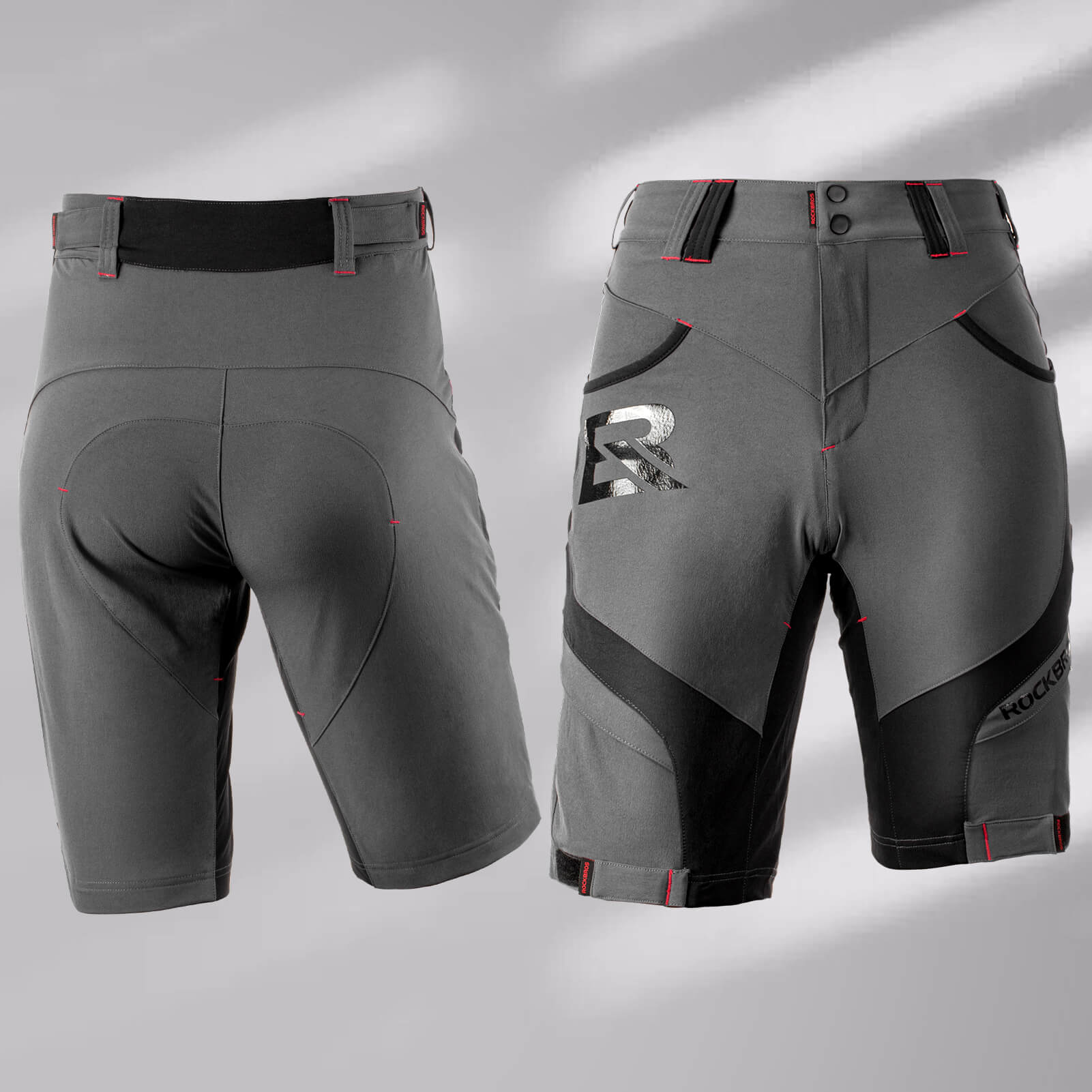 ROCKBROS Men's Cycling Shorts 4D Padded Compression Shorts