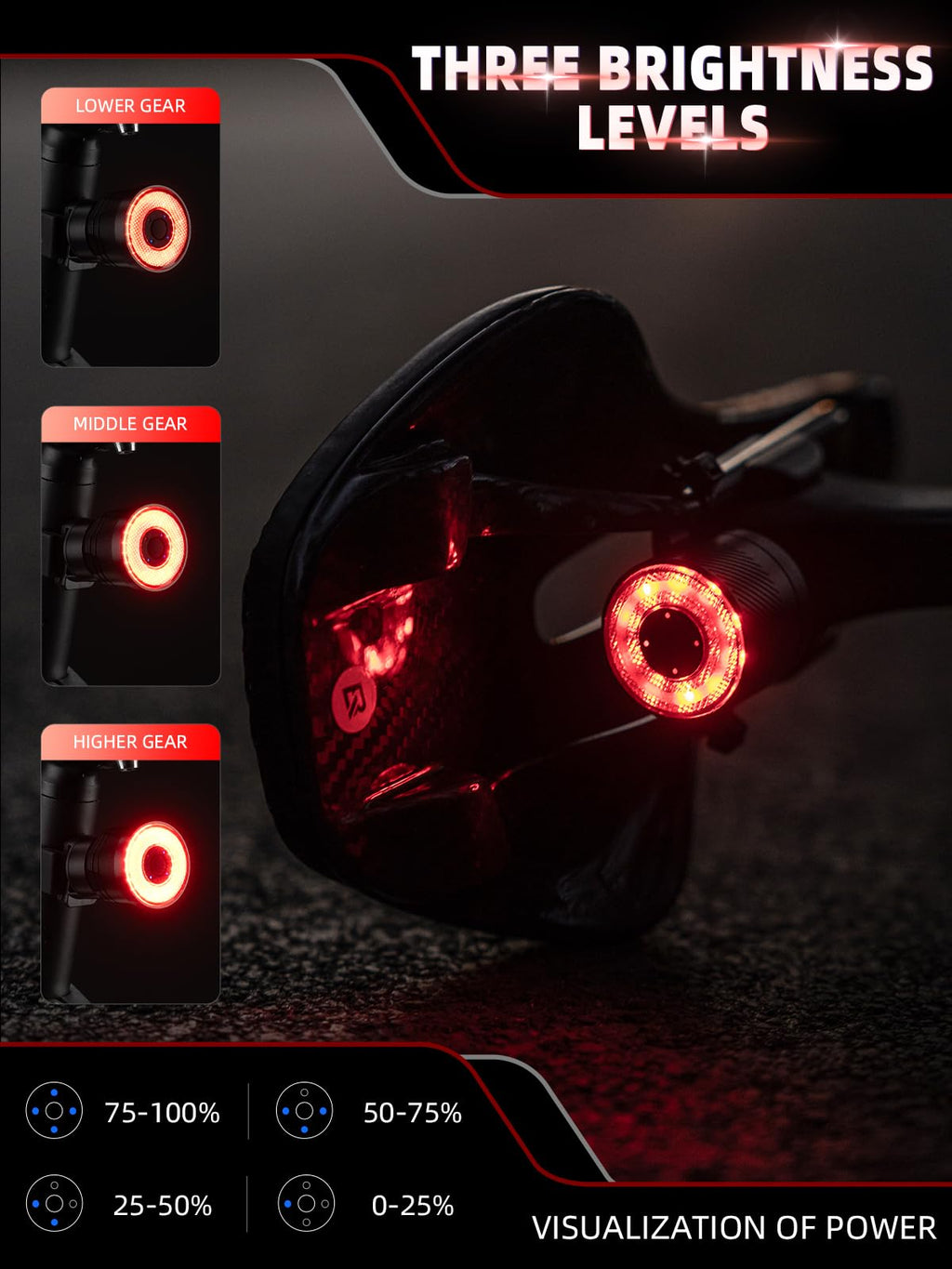 R3/R5 Tail Light Brake Sense USB-C Smart Synchronization