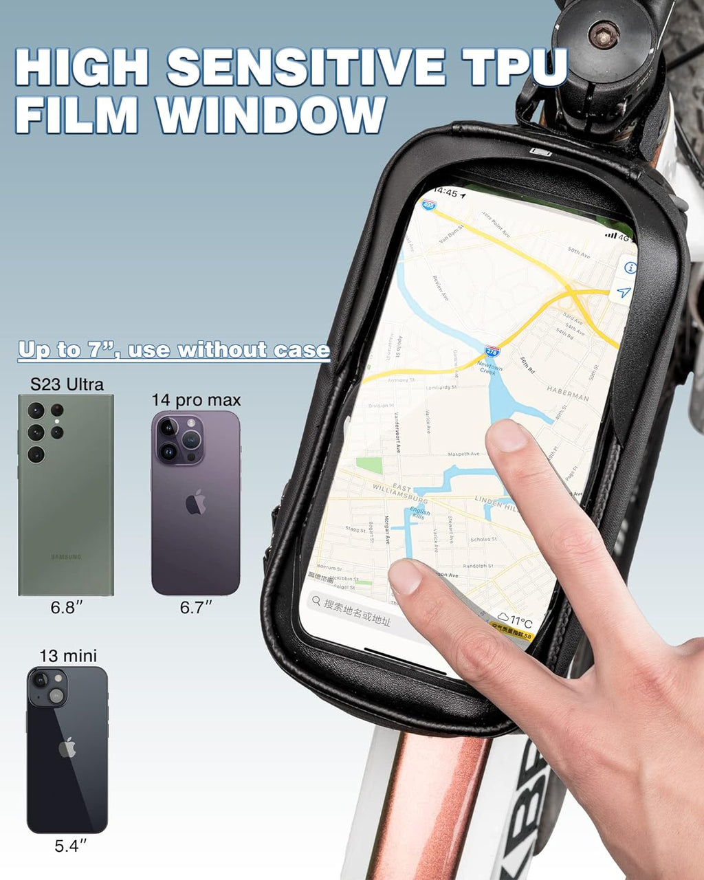 Bike Phone Bag for Secure Riding and Easy Access