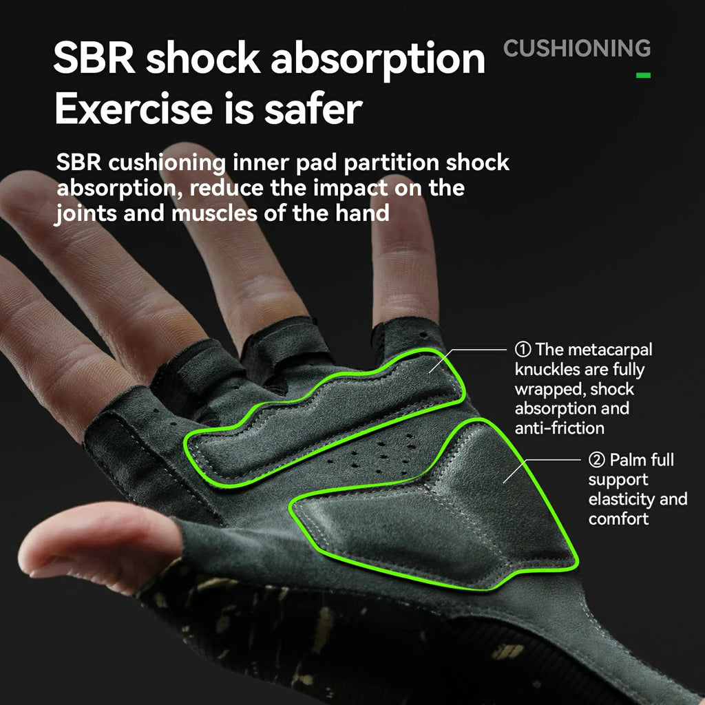 ROCKBROS × Zhejiang Professional FC Limited Edition Half-Finger Cycling Gloves