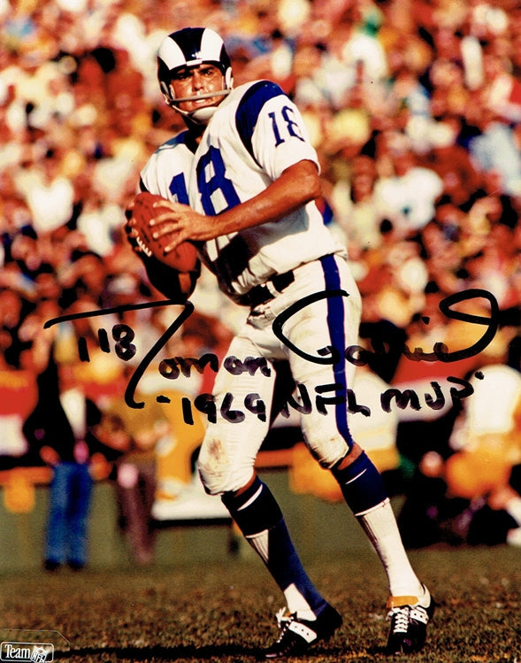 Roman Gabriel Signed 8x10 Photo