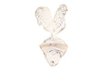 Whitewashed Cast Iron Rooster Bottle Opener 6""