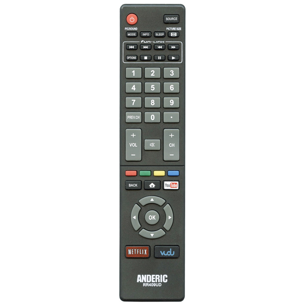 Magnavox NH416UP Smart TV Remote Control | Youtube | Netflix | Vudu - NH416UP