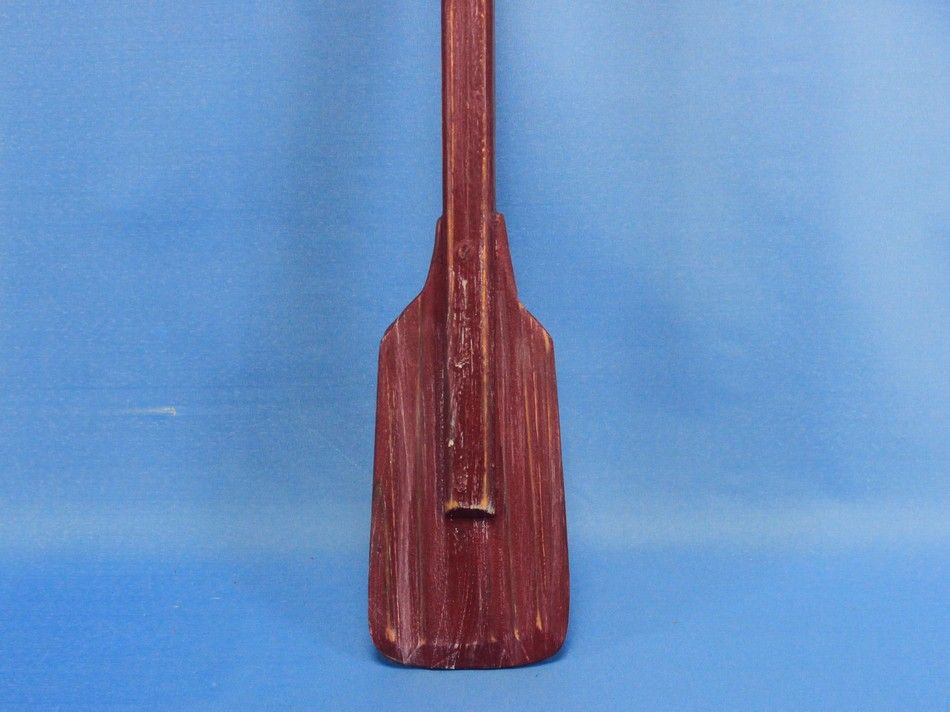 Wooden Rustic Hampshire Decorative Squared Boat Oar w/ Hooks 24""