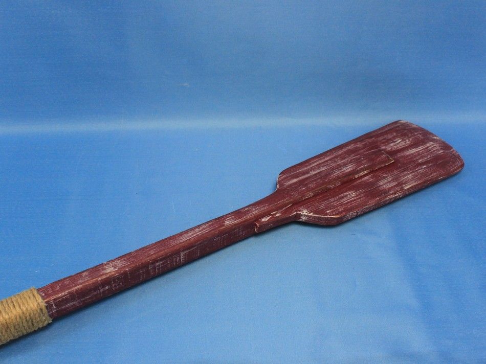 Wooden Rustic Hampshire Decorative Squared Boat Oar w/ Hooks 36""