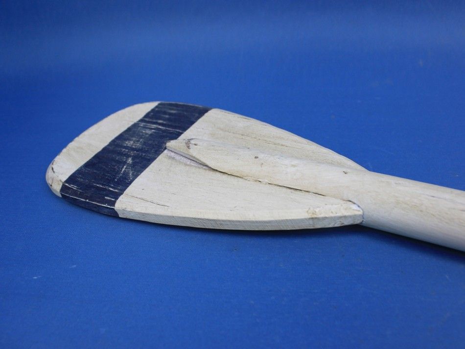 Wooden King Harbor Decorative Rowing Boat Paddle with Hooks 24""
