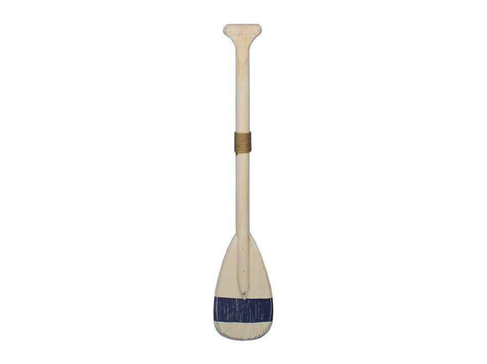 Wooden King Harbor Decorative Rowing Boat Paddle with Hooks 24""