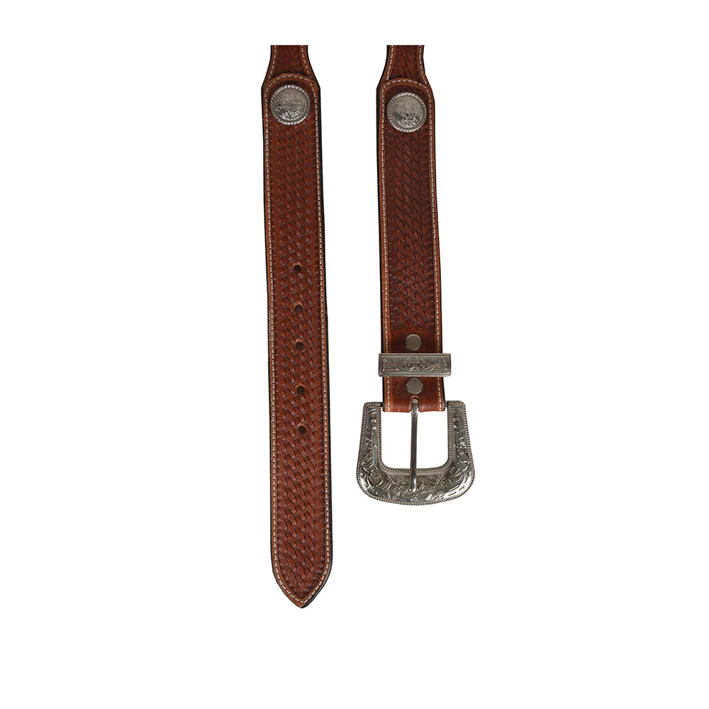 Rustic Woods Hand - Tooled Leather Women's Belt - PhishStones Products