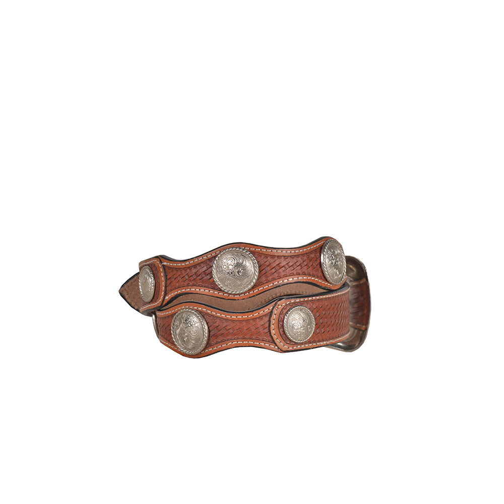Rustic Woods Hand - Tooled Leather Women's Belt - PhishStones Products