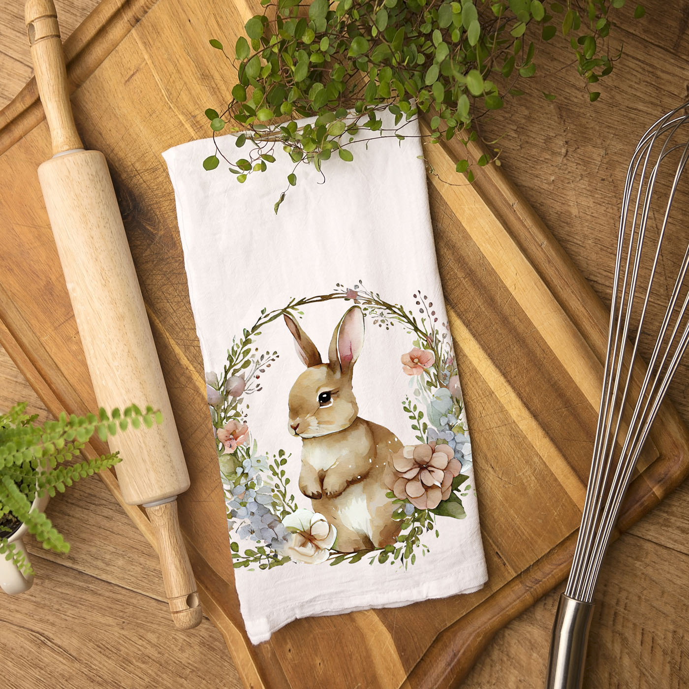 Rustic Bunny Towel