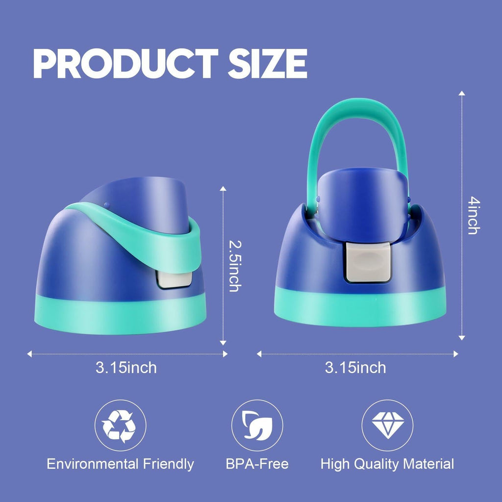 Ruzkq Replacement Lid for Owala Freesip Water Bottle Leakproof Dark Blue - PhishStones Products