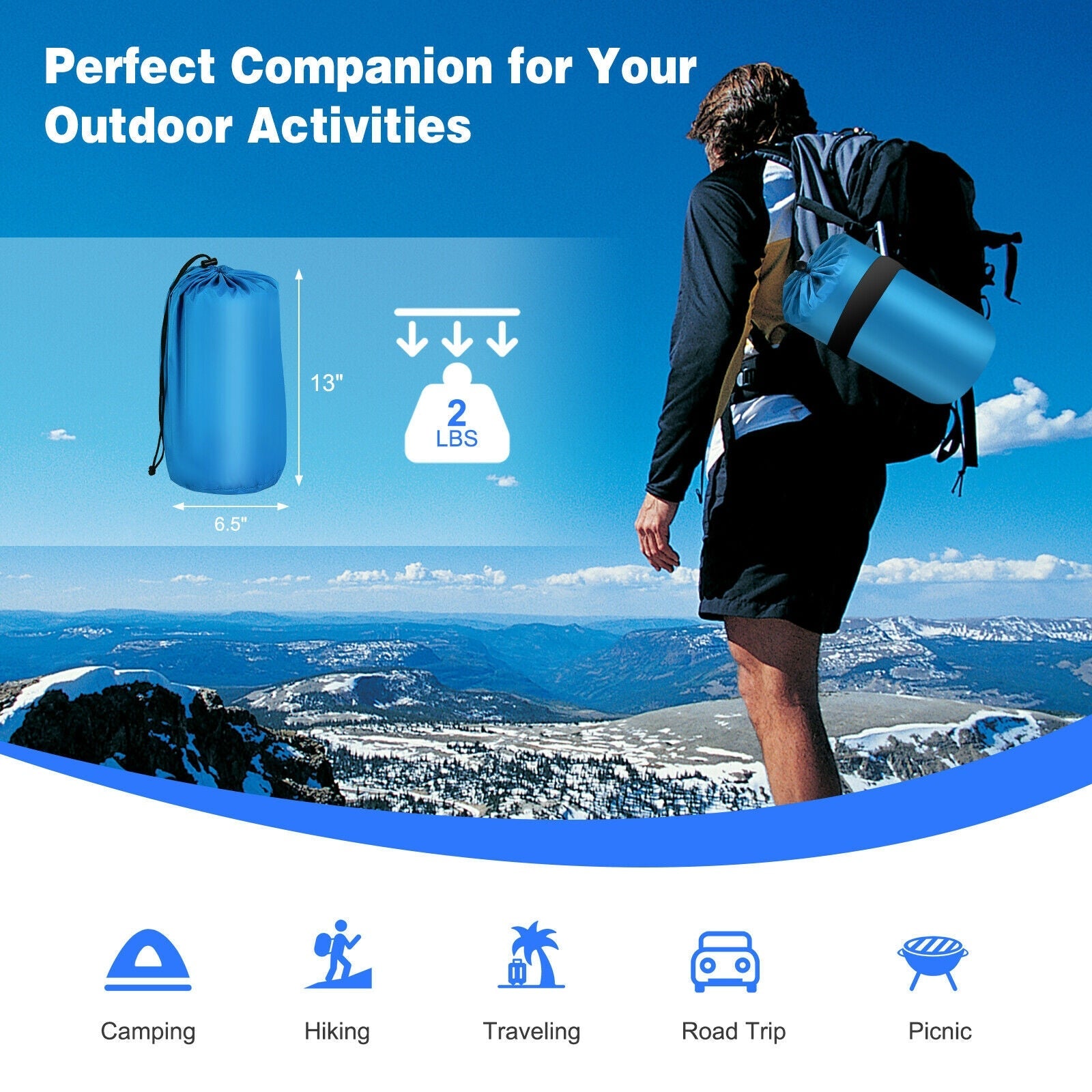 Inflatable Sleeping Pad with Carrying Bag