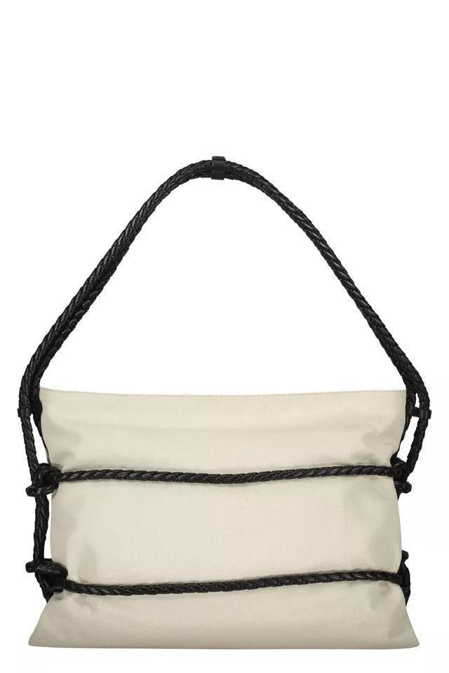 Bottega Veneta Quadronno canvas shoulder bag