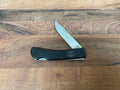 #1106SS - BLACK ANODIZED ALUMINUM LOCKBACK CLIP KNIFE - 3-1/2"