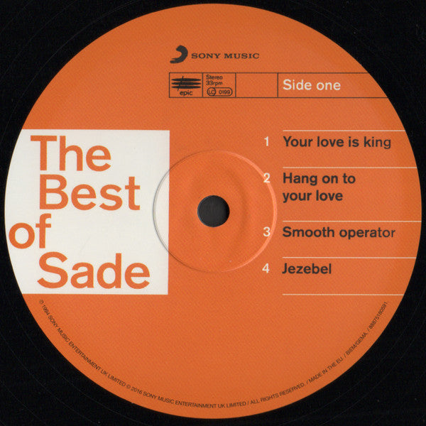 Sade The Best Of Sade Sony Music, Epic 2xLP, Comp, RE, Gat Mint (M) Mint (M) - PhishStones Products
