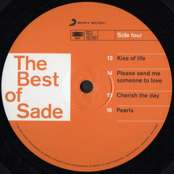 Sade The Best Of Sade Sony Music, Epic 2xLP, Comp, RE, Gat Mint (M) Mint (M) - PhishStones Products