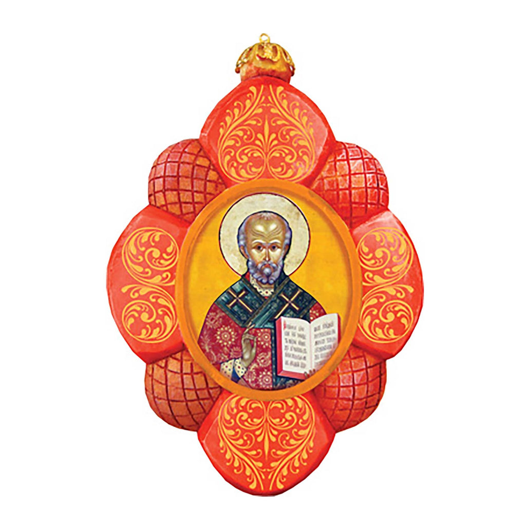 Saint Nick Sculpted Hand - Painted Christmas Ornament by G. DeBrekht - Nativity Holiday Decor - 610833 - PhishStones Products