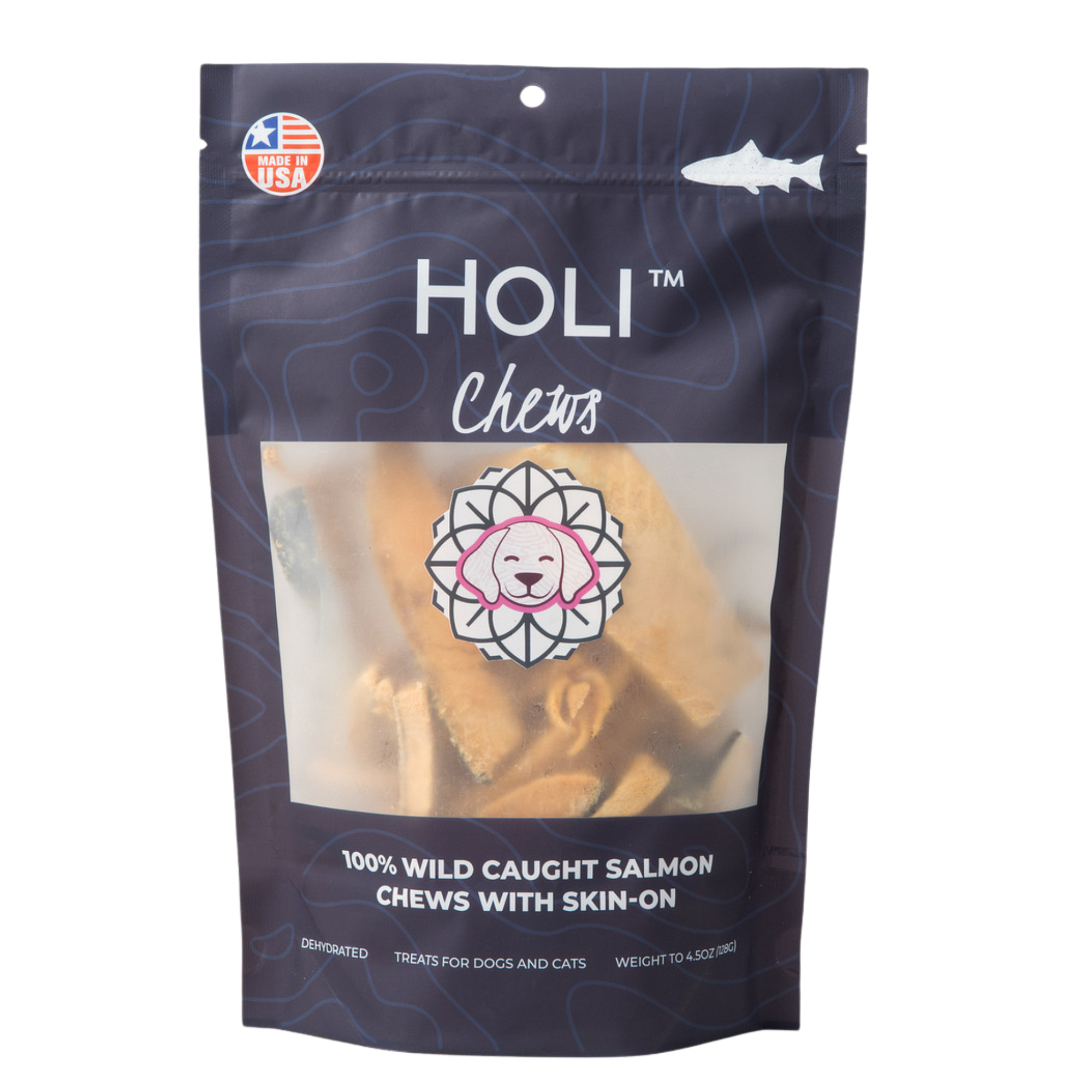 Salmon Skin Dental Chews for Dogs and Cats