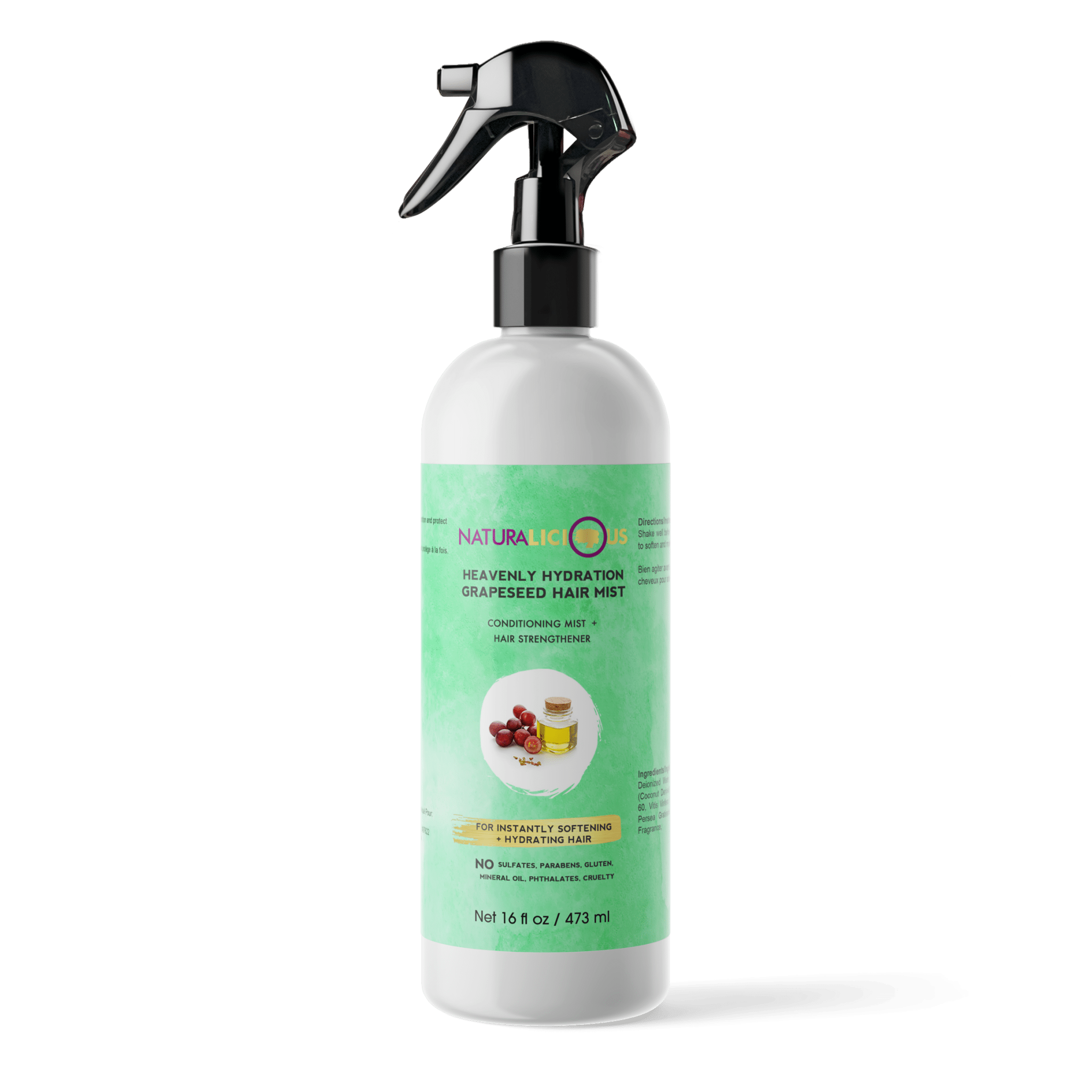 Salon Size - Heavenly Hydration Grapeseed Hair Mist, 16oz - PhishStones Products