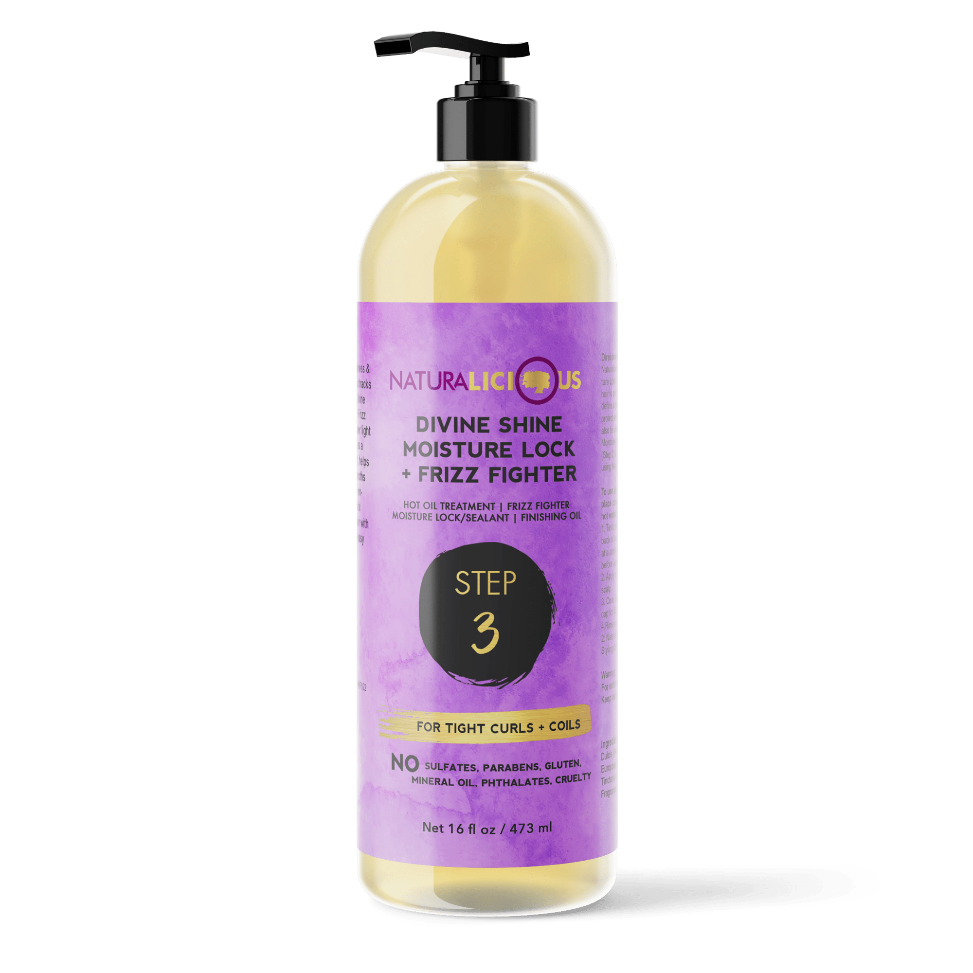Salon Size - Step 3 Moisture Lock & Frizz Fighter, 16 oz - PhishStones Products