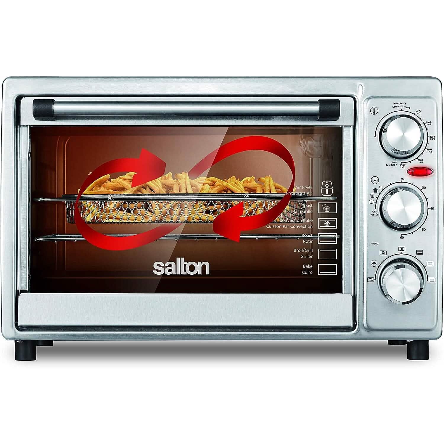 Salton Stainless Steel Air Fryer Toaster Oven - PhishStones Products