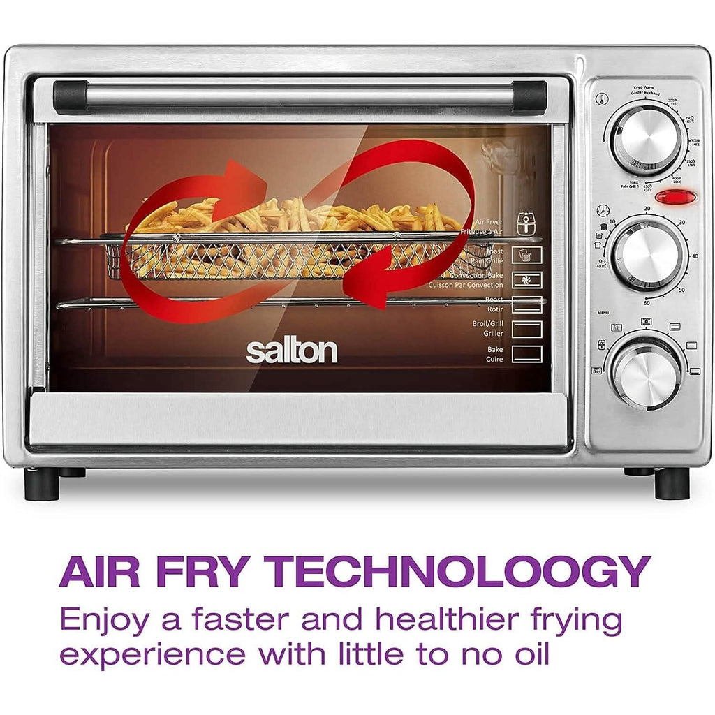 Salton Stainless Steel Air Fryer Toaster Oven - PhishStones Products