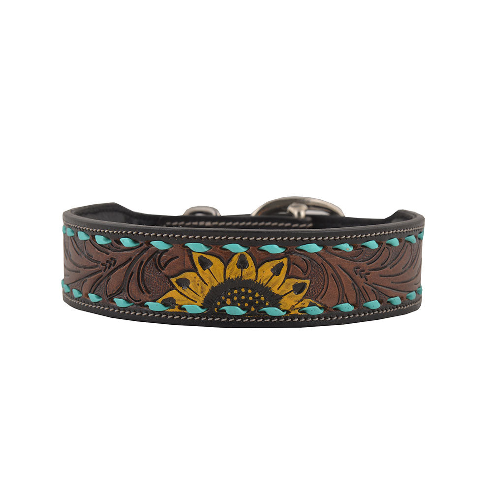 Scenic Hand - Tooled Leather Dog Collar - PhishStones Products