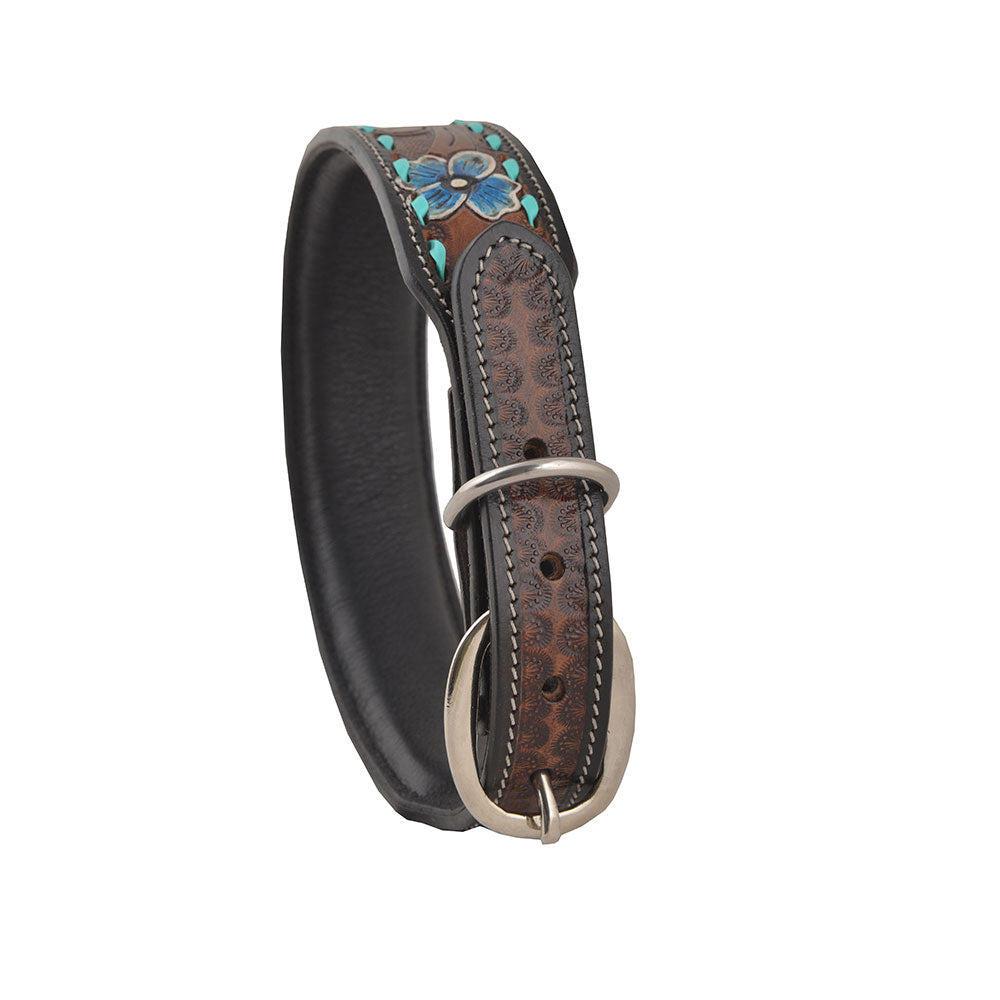 Scenic Hand - Tooled Leather Dog Collar - PhishStones Products
