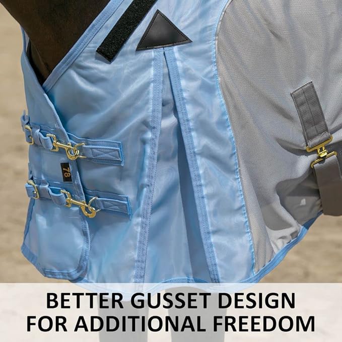 Schneiders Adjusta - Fit Mosquito Mesh Hybrid II Horse Fly Sheets | Ultimate Insect & UV Protection for Equine Comfort - PhishStones Products