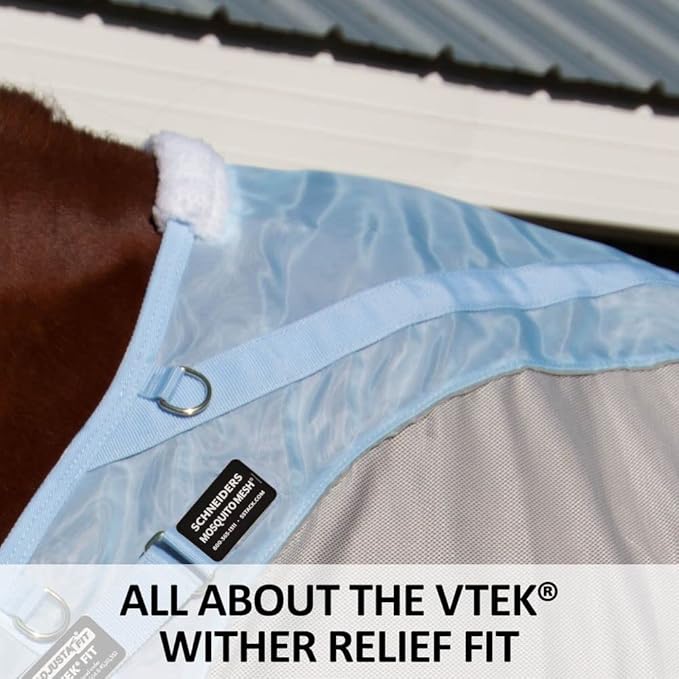 Schneiders Adjusta - Fit Mosquito Mesh Hybrid II Horse Fly Sheets | Ultimate Insect & UV Protection for Equine Comfort - PhishStones Products