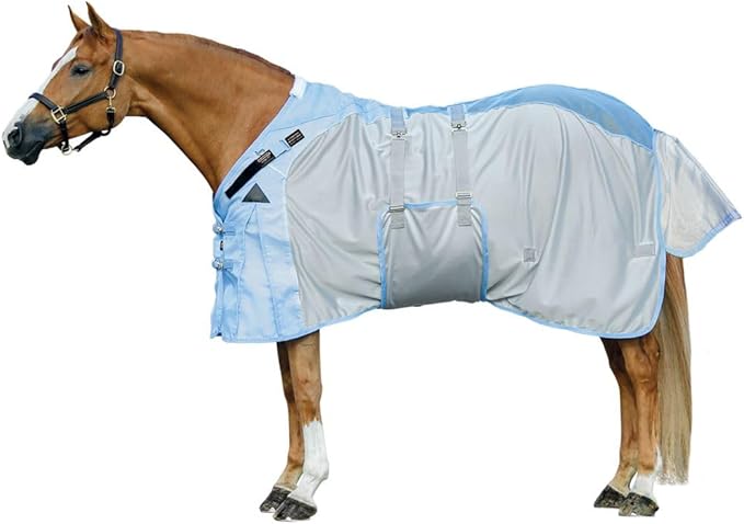 Schneiders Adjusta - Fit Mosquito Mesh Hybrid II Horse Fly Sheets | Ultimate Insect & UV Protection for Equine Comfort - PhishStones Products