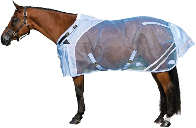 Schneiders Mosquito Mesh II Adjusta - Fit Horse Fly Sheets | Insect & UV Protection for Horses | Durable 350D Mesh | Reflective Safety Stripes - PhishStones Products