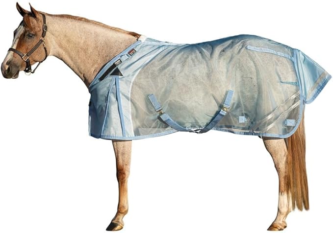 Schneiders Mosquito Mesh II Adjusta - Fit Horse Fly Sheets | Insect & UV Protection for Horses | Durable 350D Mesh | Reflective Safety Stripes - PhishStones Products