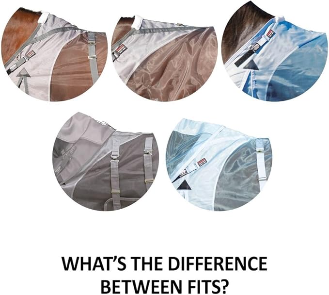 Schneiders Mosquito Mesh II Adjusta - Fit Horse Fly Sheets | Insect & UV Protection for Horses | Durable 350D Mesh | Reflective Safety Stripes - PhishStones Products