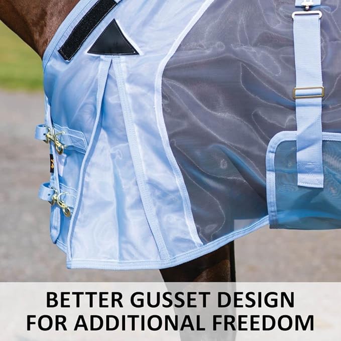 Schneiders Mosquito Mesh II Adjusta - Fit Horse Fly Sheets | Insect & UV Protection for Horses | Durable 350D Mesh | Reflective Safety Stripes - PhishStones Products