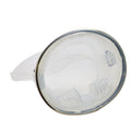 Spearfishing Free Dive Stainless Steel Oval Shape Classic Silicone Mask, Clear