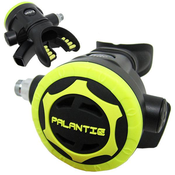 Scuba Diving Palantic AS206 Black/Yellow Second Stage Regulator Octopus