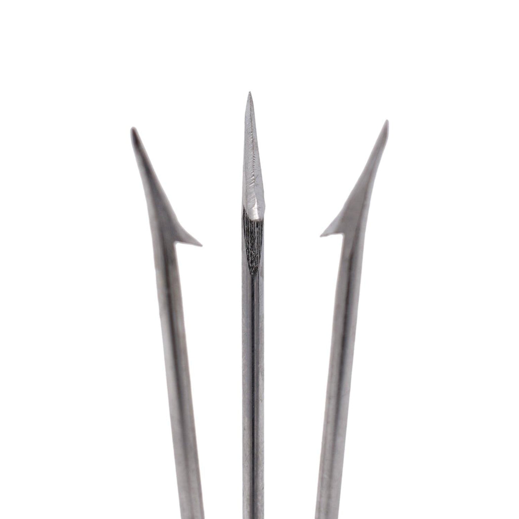 SPEARFISHING 6" POLE SPEAR TIP 3 PRONG HEAD PARALYZER W/ BARBS 6mm thread
