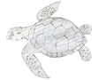 Wooden Whitewashed Sea Turtle Wall Mounted Decoration 25""