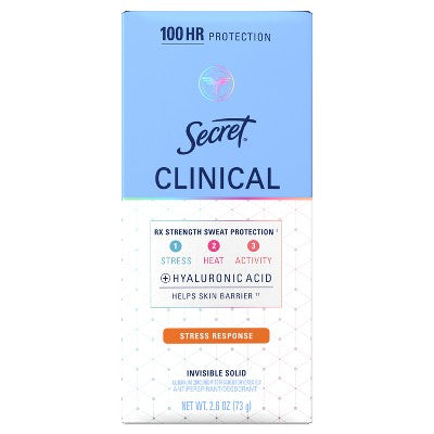 Secret Clinical Strength Invisible Solid Antiperspirant & Deodorant 2.6oz - Imperfect Box - PhishStones Products