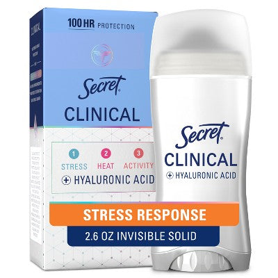Secret Clinical Strength Invisible Solid Antiperspirant & Deodorant 2.6oz - Imperfect Box - PhishStones Products