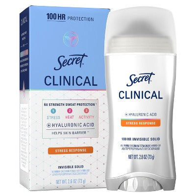 Secret Clinical Strength Invisible Solid Antiperspirant & Deodorant 2.6oz - Imperfect Box - PhishStones Products