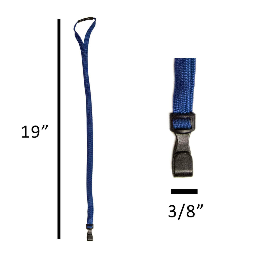 Secure Badge Holder Classic Vertical 1 ID Card Holder, and Lanyard Bundle - PhishStones Products